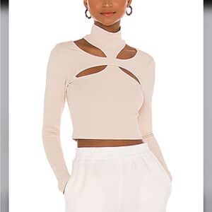 Alyson Cut Out Top in Beige